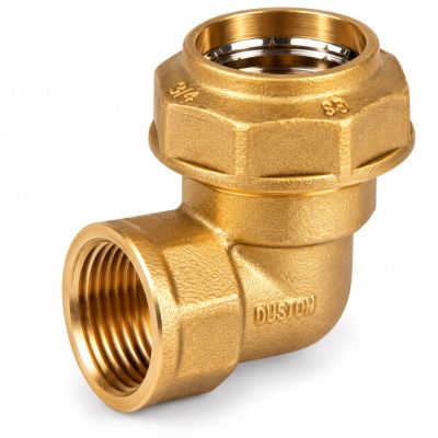 Racord Codo Rosca Hembra Bronce